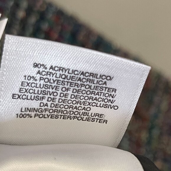 Kasper Womens Multicolor Tweed Blazer Size 10 Hook-and-eye front closure - Picture 4 of 12